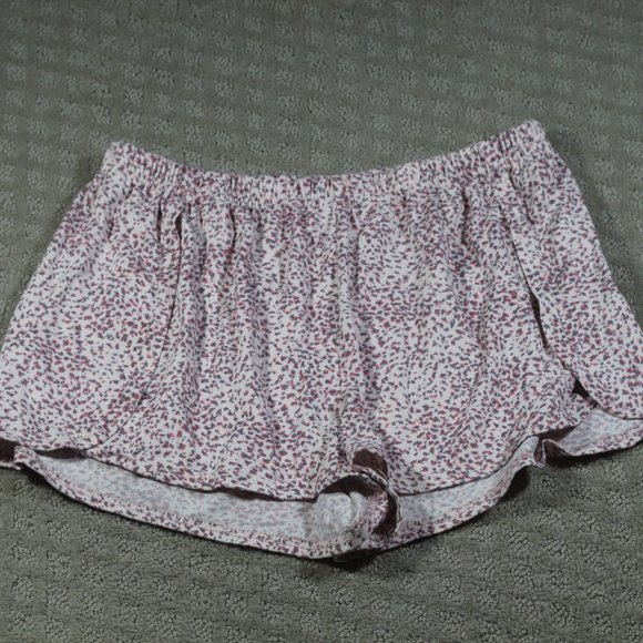 Super Soft Pink and Grey Sleep Shorts - Picture 1 of 5